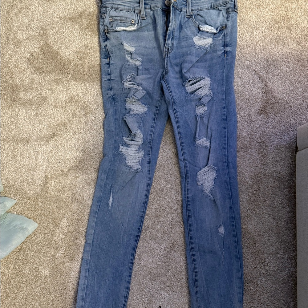 Aeropostale Distressed Blue Jeans